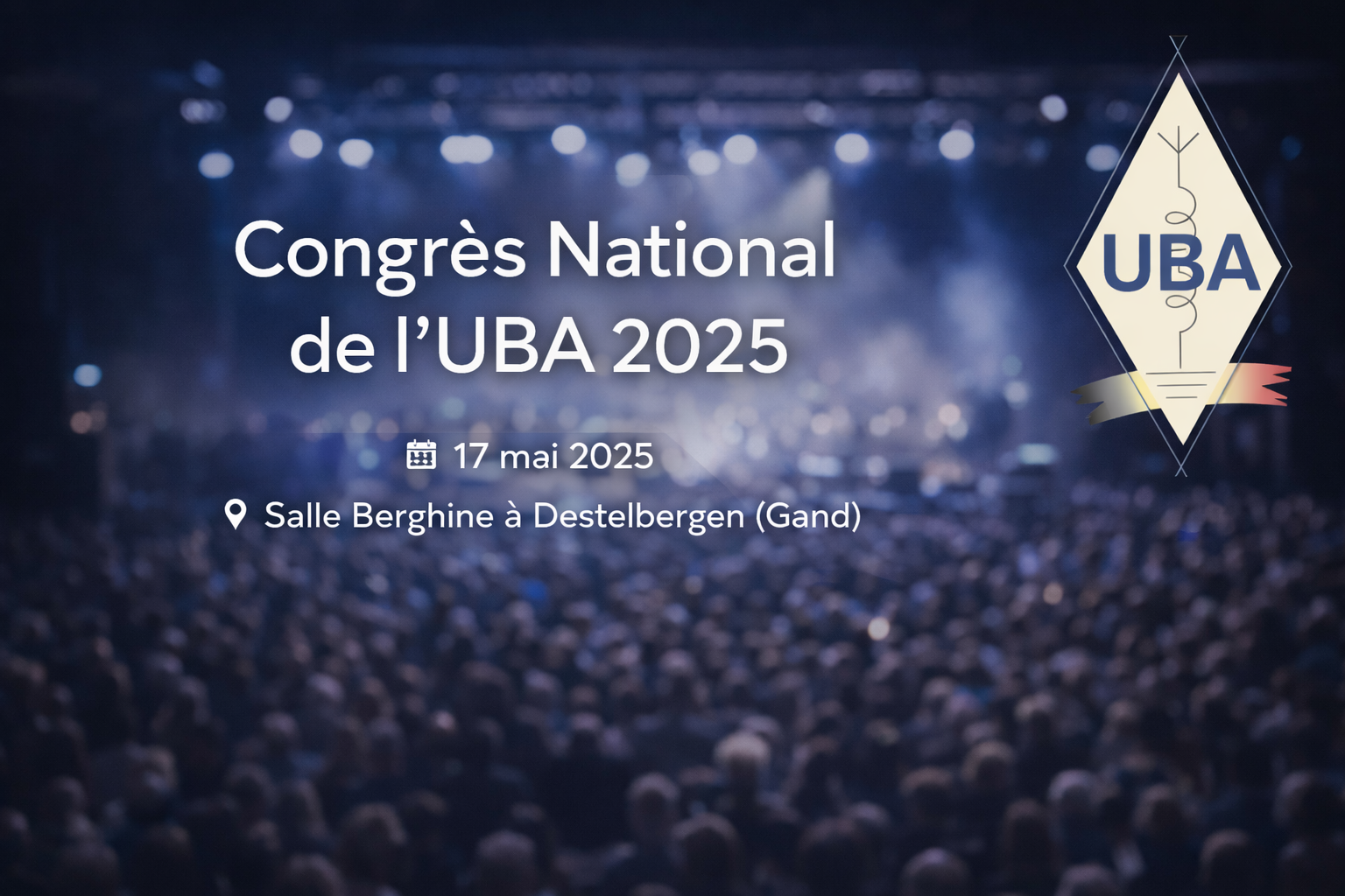 Congrès UBA 2025 à Destelbergen (affiche)