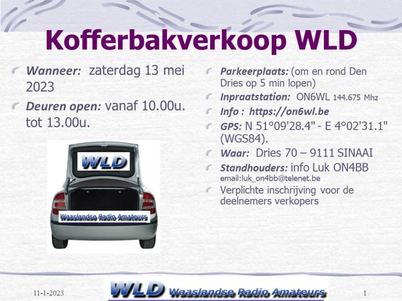 WLD kofferbakverkoop