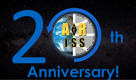 ARISS 20th anniversary (logo)