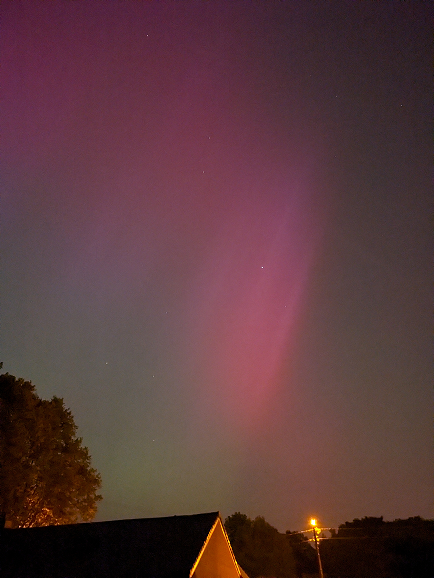 noorderlicht boven België, 11 mei 2024