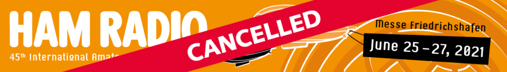 HamRadio 2021 Cancelled Banner