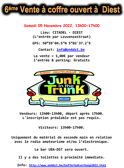Vent à coffre ouvert DST 2022