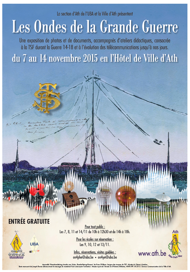 Les ondes de la grande guerre 14-18 - Affiche