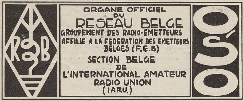 Reseau Belge QSO logo 1939