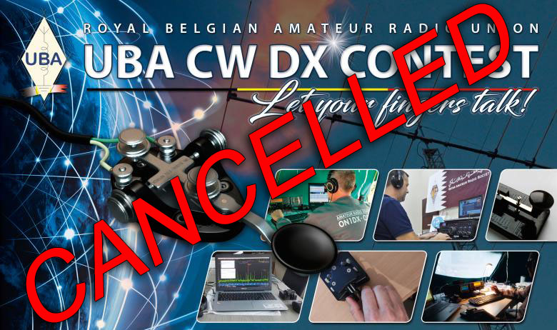 UBA DX Contest CW 2022 Cancelled (banner)