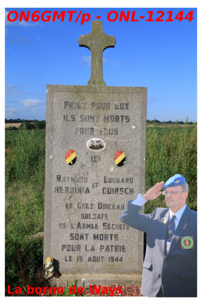 Borne de Ways Memorial - 1944