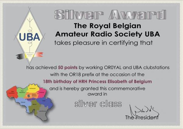 OR0YAL OR18 Silver Award