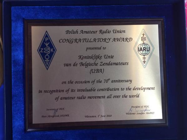 UBA 70 PZK Plaque 2018