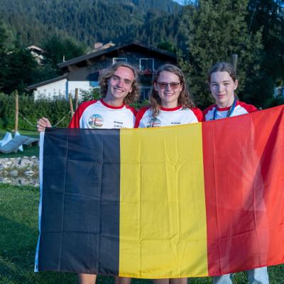 Belgische team op het YOTA kamp