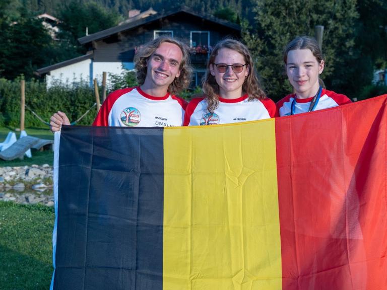 Belgische team op het YOTA kamp