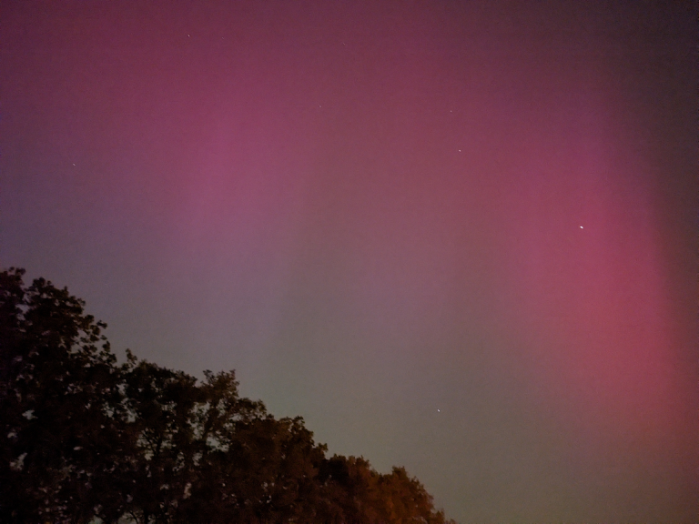 noorderlicht boven België, 11 mei 2024