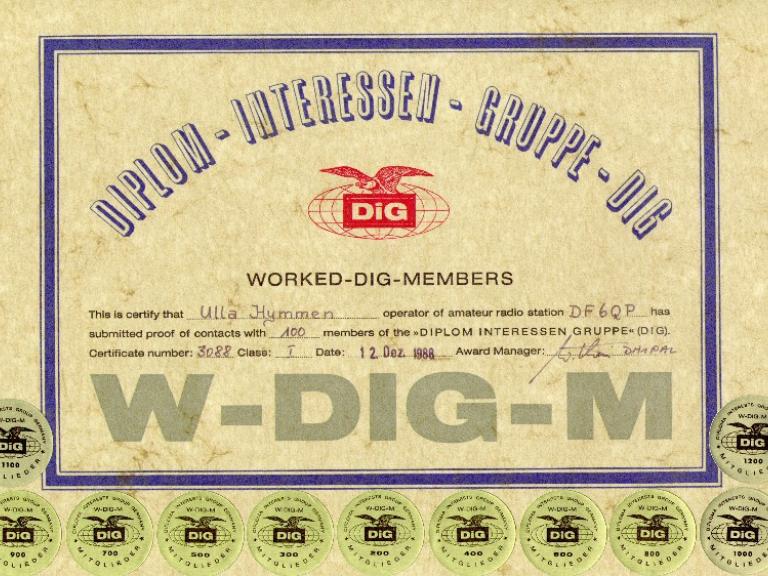 Worked DIG Members