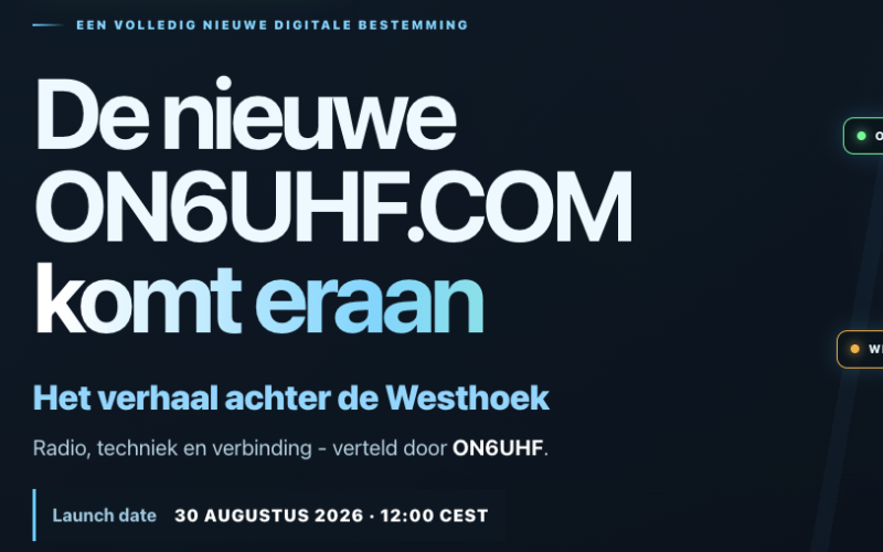 ON6UHF webpagina