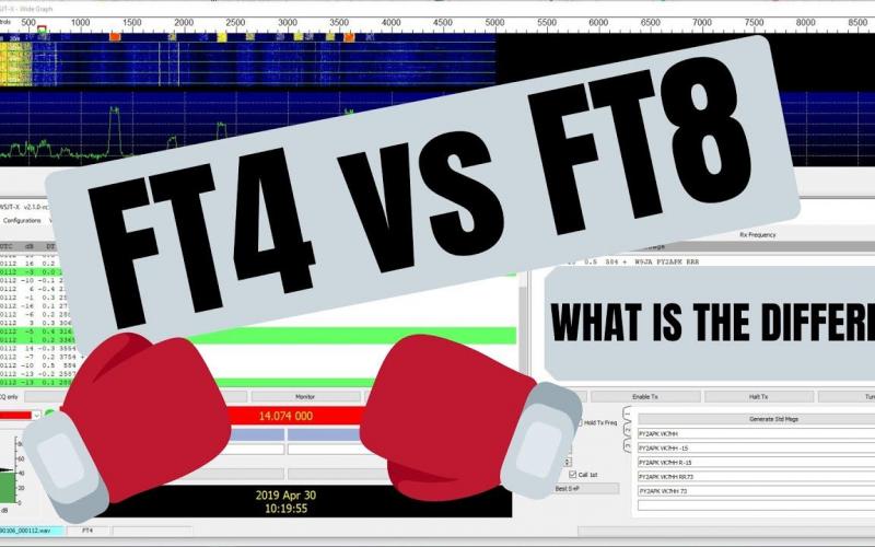 FT8 vs FT4 Mode - Log Window
