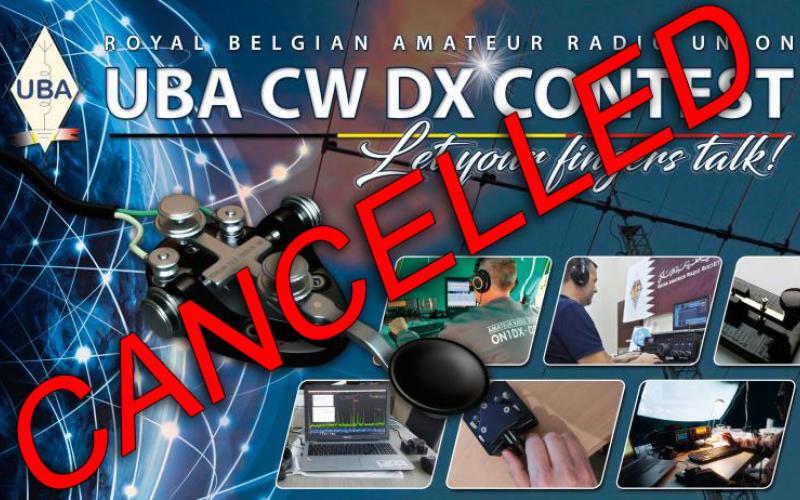 UBA DX Contest CW 2022 Cancelled (banner)