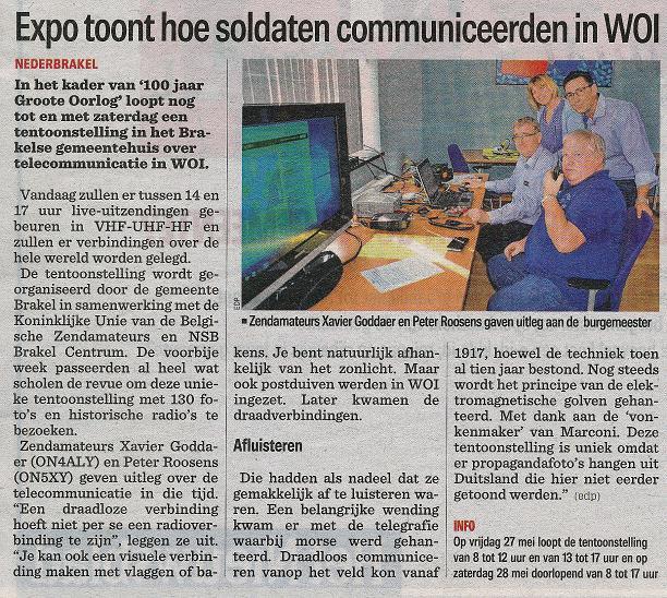 Press Brakel Expo World War I WWI (1)