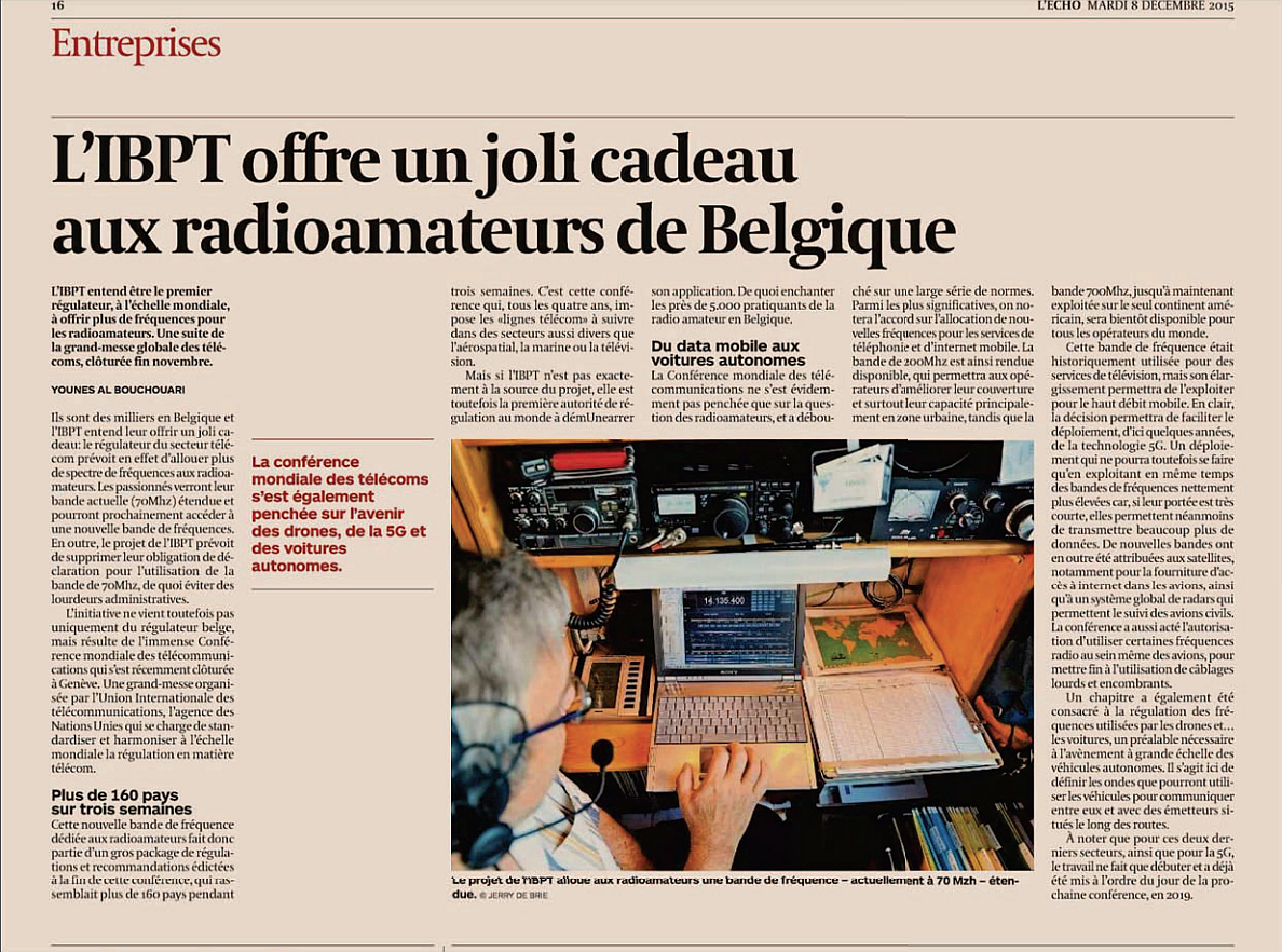 Press L'Echo - About WRC 2015